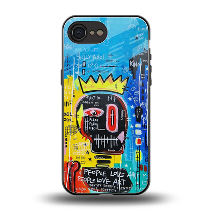 Royal Graffiti back phone cover | glass case for iphone 16e