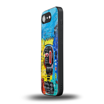 Royal Graffiti iphone 16e mobile cover | shockproof glass phone case