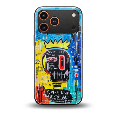 Royal Graffiti back phone cover | glass case for iphone 17 pro