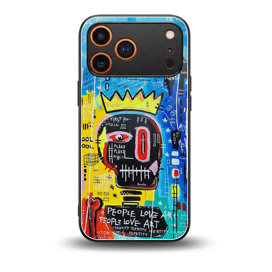 Royal Graffiti back phone cover | glass case for iphone 17 pro max