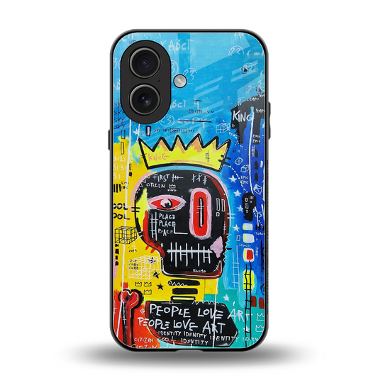 Royal Graffiti back phone cover | glass case for iphone 17