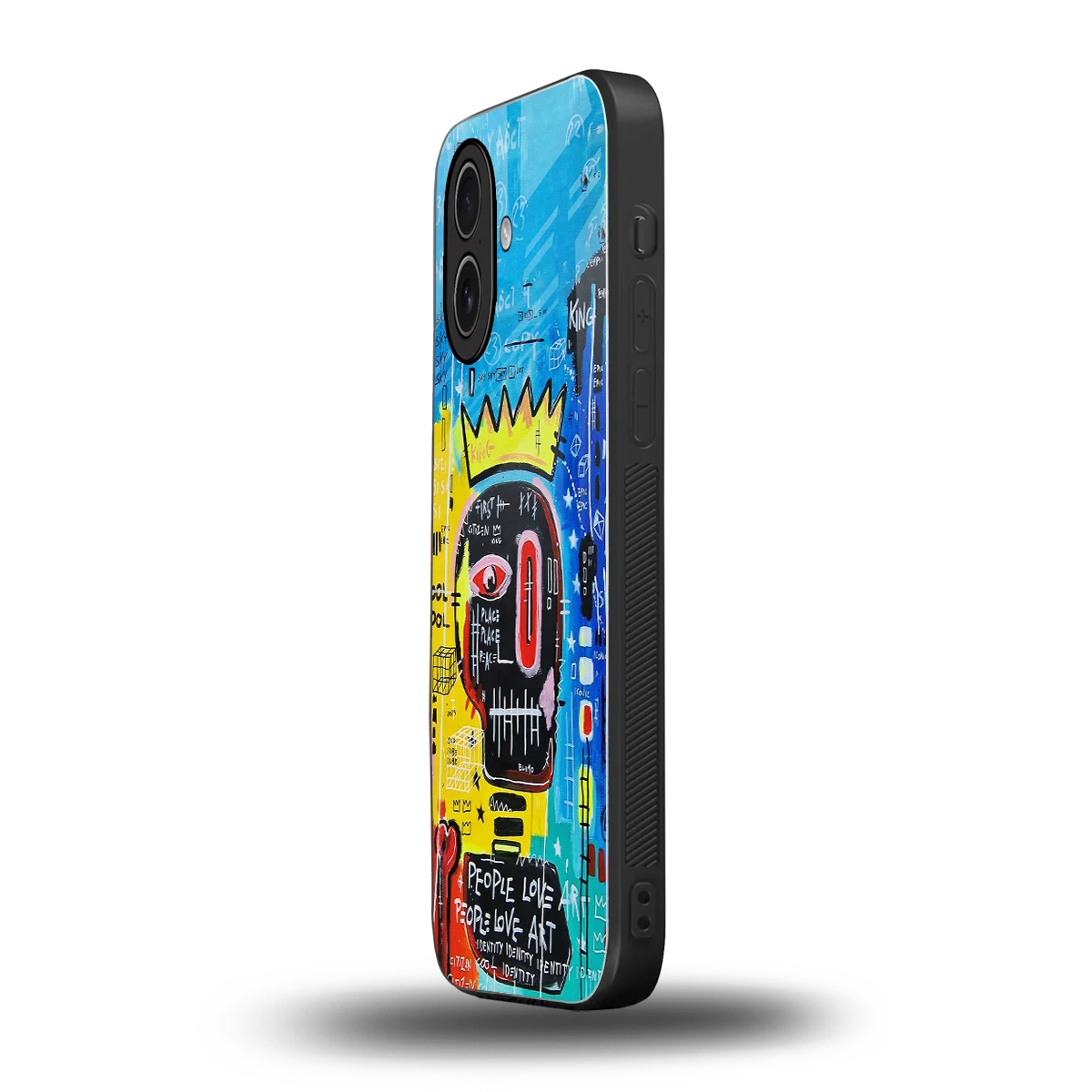 Royal Graffiti iphone 17 mobile cover | shockproof glass phone case