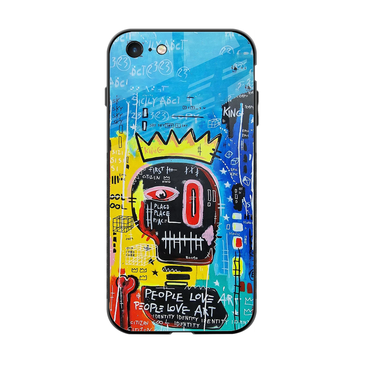 Royal Graffiti back phone cover | glass case for iphone 6