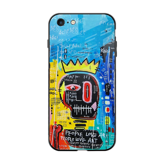 Royal Graffiti back phone cover | glass case for iphone 6