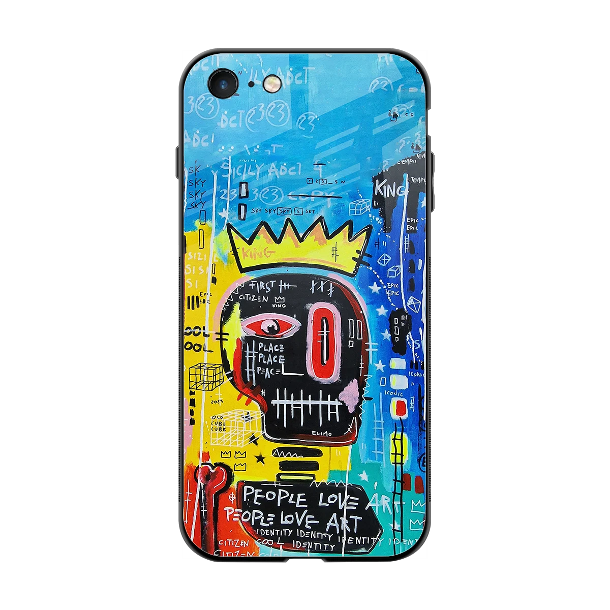 Royal Graffiti back phone cover | glass case for iphone 7