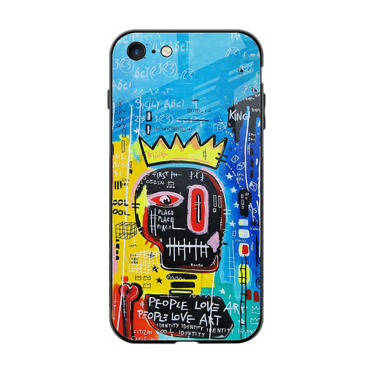 Royal Graffiti back phone cover | glass case for iphone 7