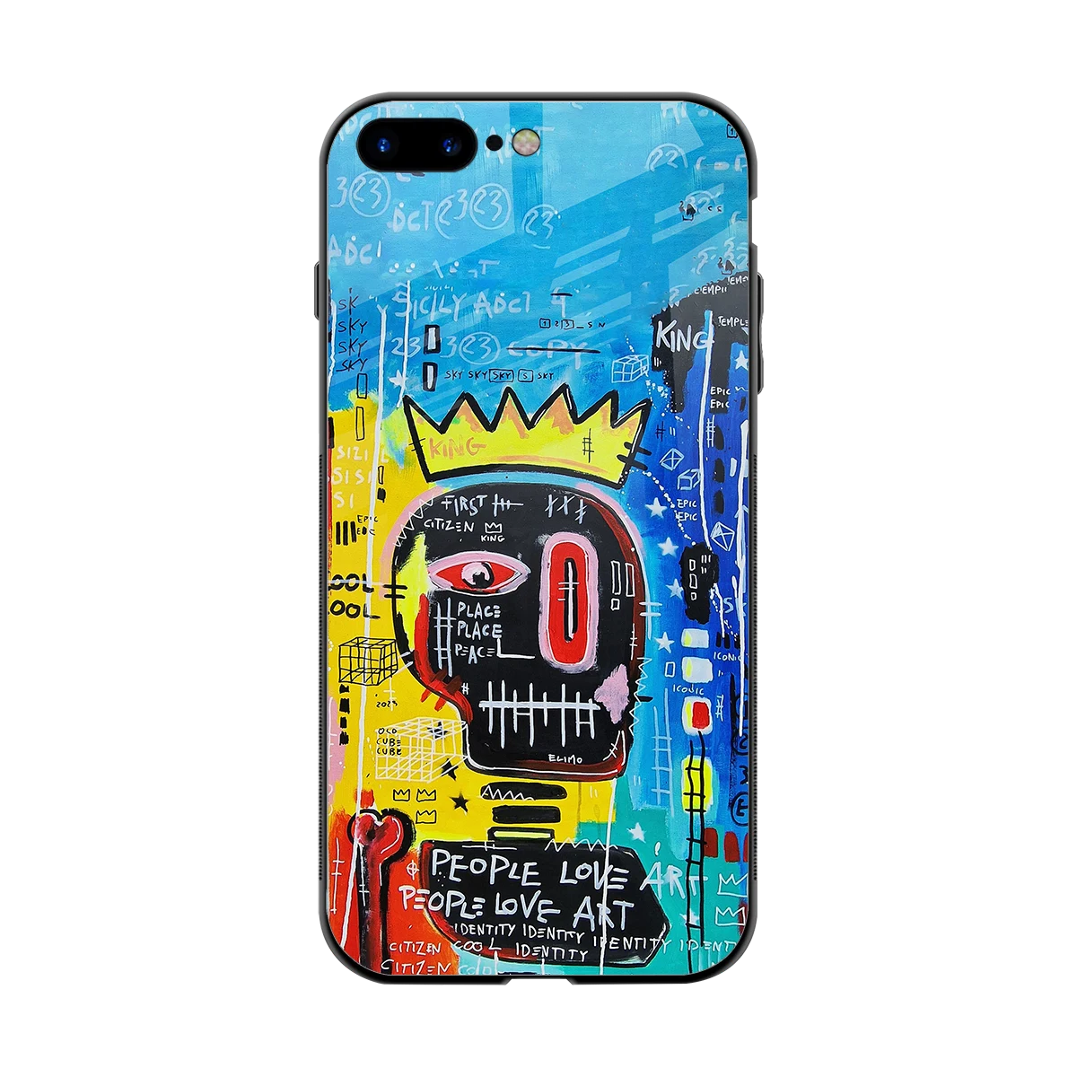Royal Graffiti back phone cover | glass case for iphone 8 plus
