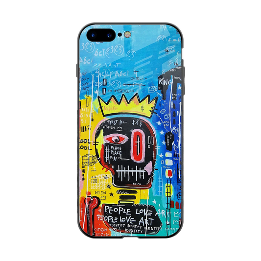 Royal Graffiti back phone cover | glass case for iphone 8 plus
