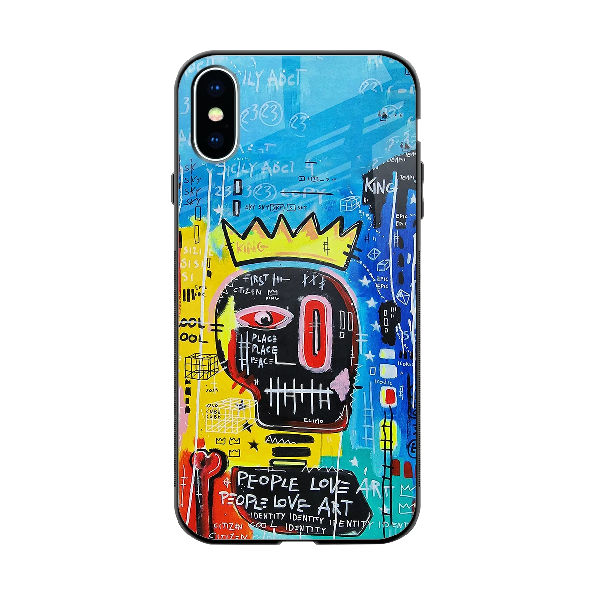 Royal Graffiti back phone cover | glass case for iphone x