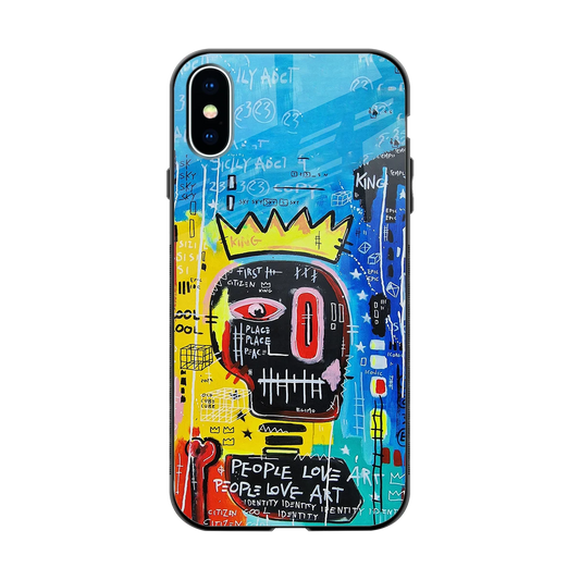 Royal Graffiti back phone cover | glass case for iphone x