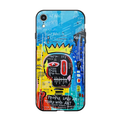 Royal Graffiti back phone cover | glass case for iphone xr