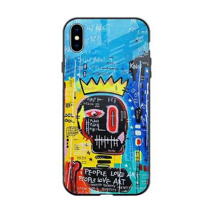 Royal Graffiti back phone cover | glass case for iphone xs max