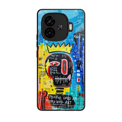 Royal Graffiti back phone cover | glass case for iqoo neo 10r 5g