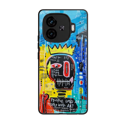 Royal Graffiti back phone cover | glass case for iqoo neo 10r 5g