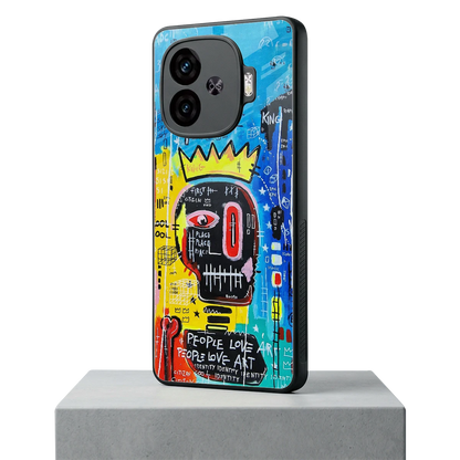 Royal Graffiti iqoo neo 10r 5g mobile cover | shockproof glass phone case