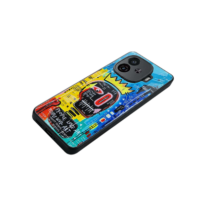 Royal Graffiti stylish phone case for iqoo neo 10r 5g | glossy glass and slim fit