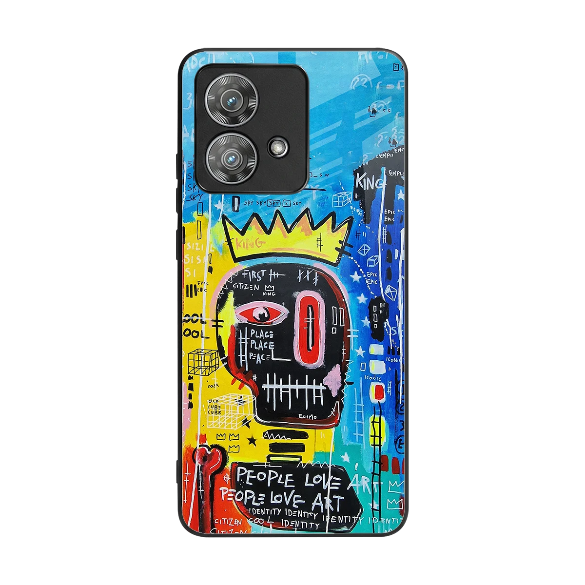 Royal Graffiti back phone cover | glass case for motorola edge 40 neo 5g