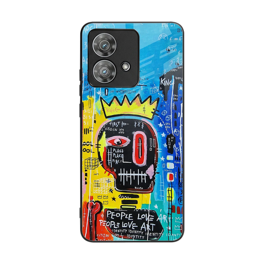 Royal Graffiti back phone cover | glass case for motorola edge 40 neo 5g