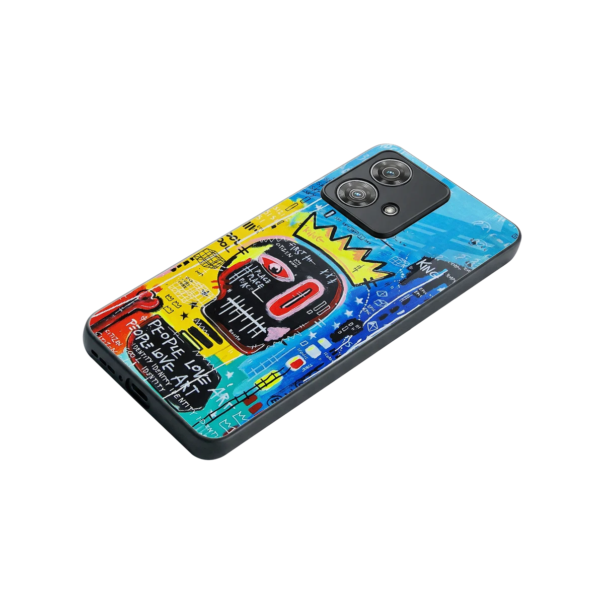 Royal Graffiti stylish phone case for motorola edge 40 neo 5g | glossy glass and slim fit