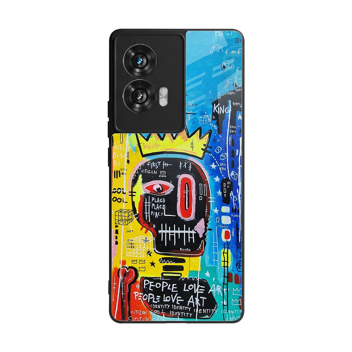 Royal Graffiti back phone cover | glass case for motorola edge 50 fusion