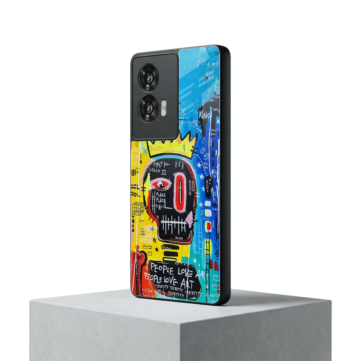 Royal Graffiti motorola edge 50 fusion mobile cover | shockproof glass phone case