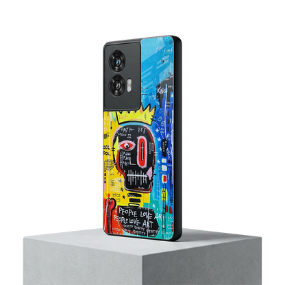 Royal Graffiti motorola edge 50 fusion mobile cover | shockproof glass phone case