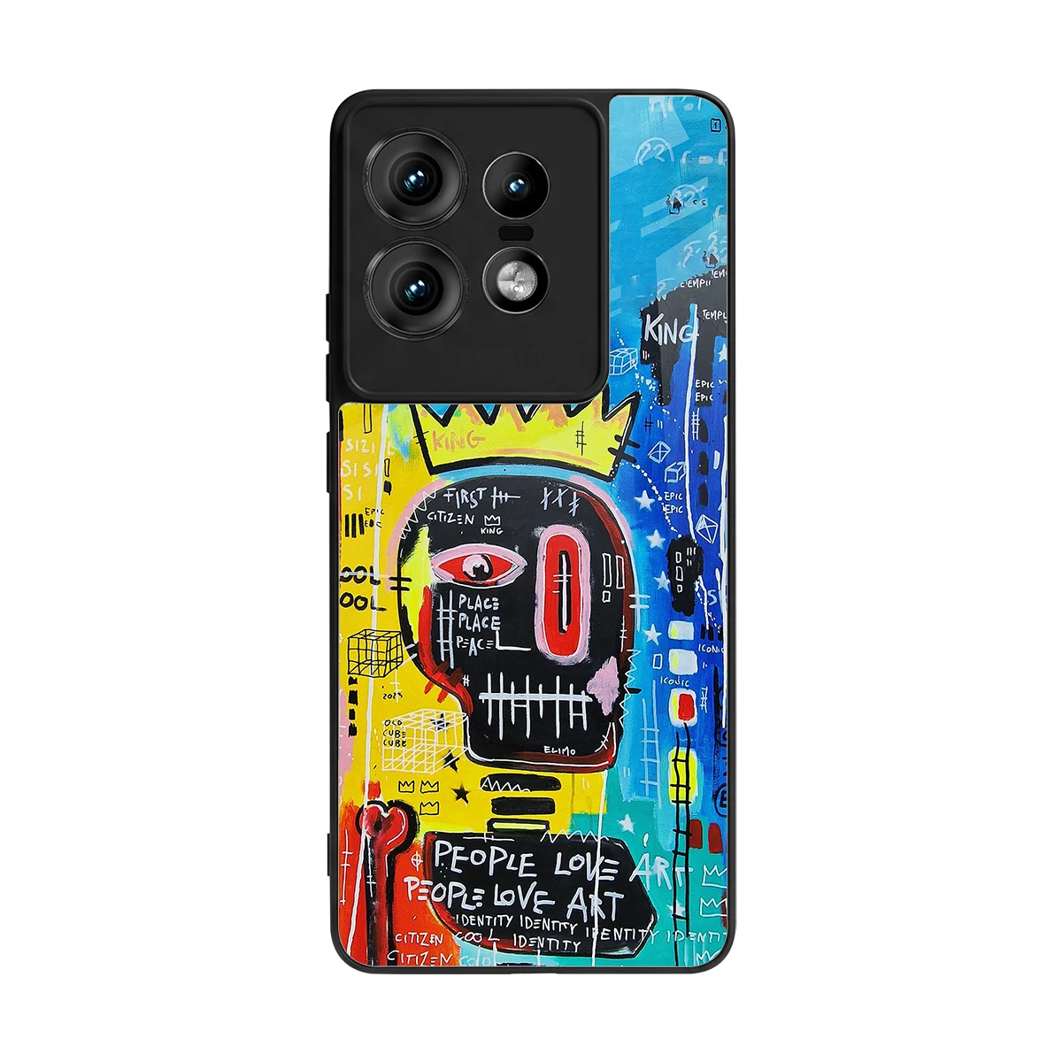 Royal Graffiti back phone cover | glass case for motorola edge 50 pro
