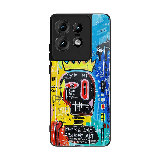 Royal Graffiti back phone cover | glass case for motorola edge 50 pro