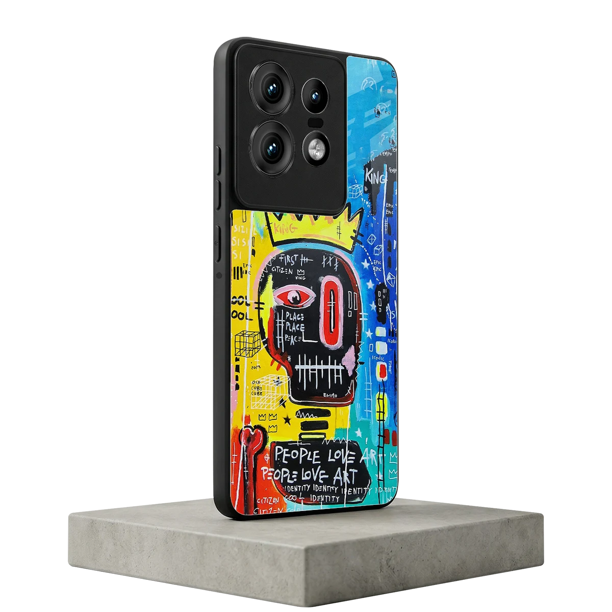 Royal Graffiti motorola edge 50 pro mobile cover | shockproof glass phone case
