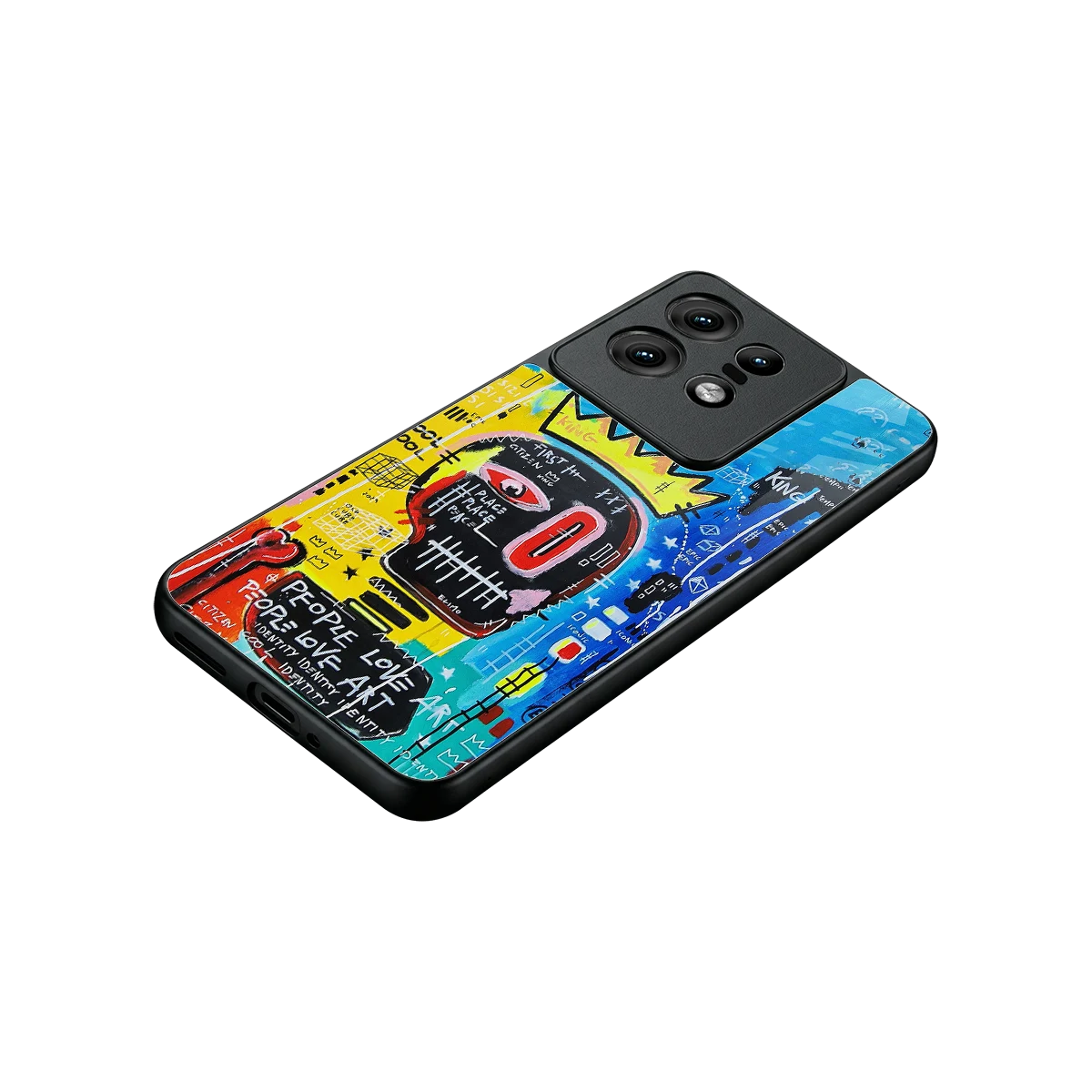 Royal Graffiti stylish phone case for motorola edge 50 pro | glossy glass and slim fit