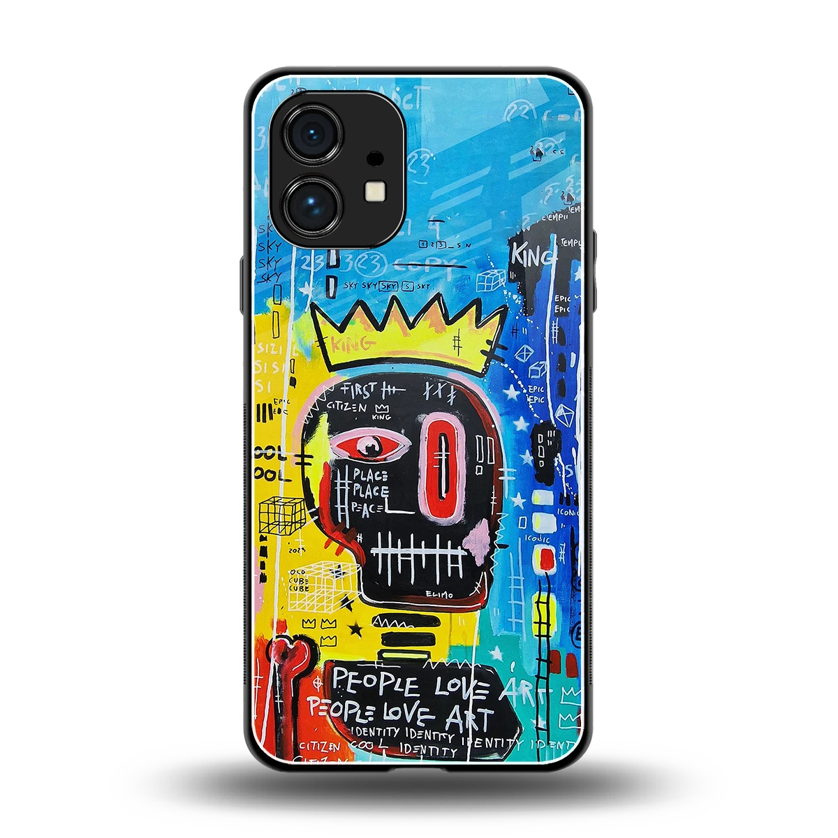 Royal Graffiti back phone cover | glass case for nothing phone 1