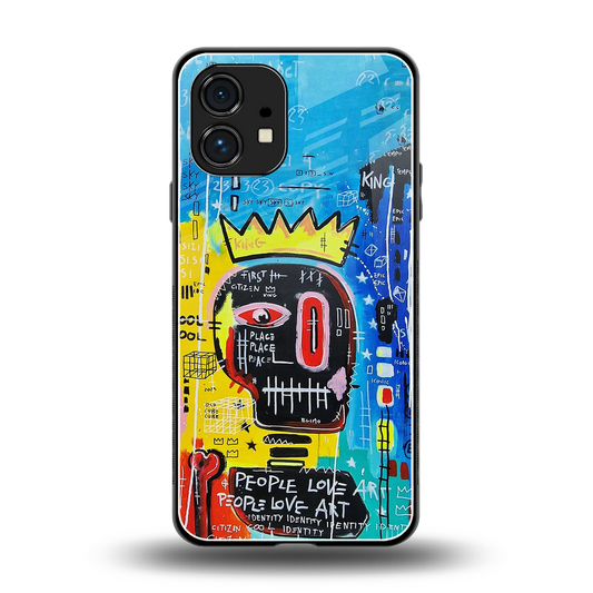 Royal Graffiti back phone cover | glass case for nothing phone 1