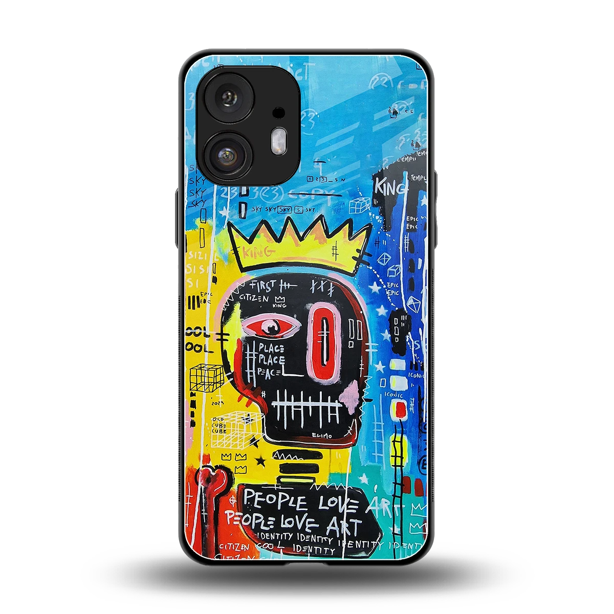 Royal Graffiti back phone cover | glass case for nothing phone 2