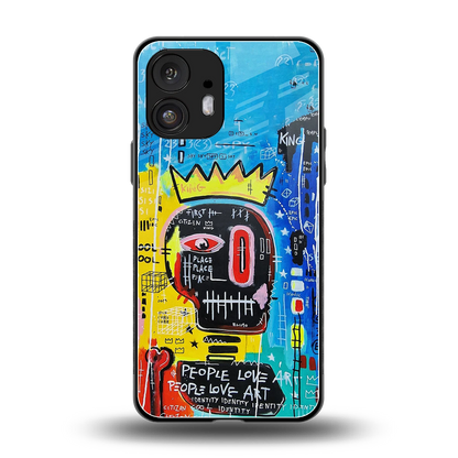 Royal Graffiti back phone cover | glass case for nothing phone 2