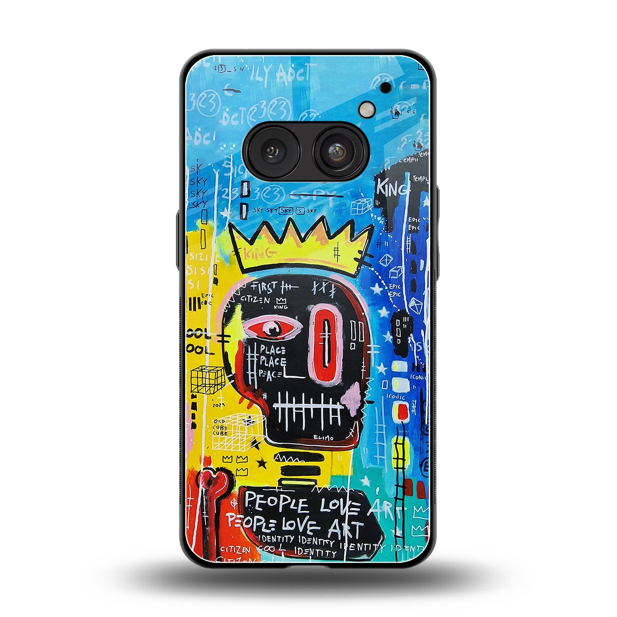 Royal Graffiti back phone cover | glass case for nothing phone 2a