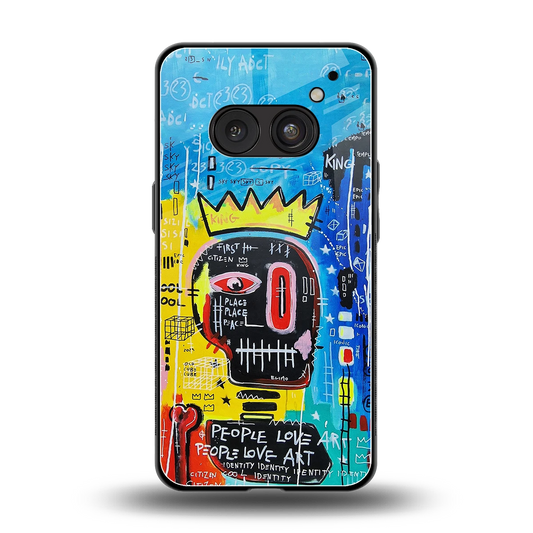 Royal Graffiti back phone cover | glass case for nothing phone 2a