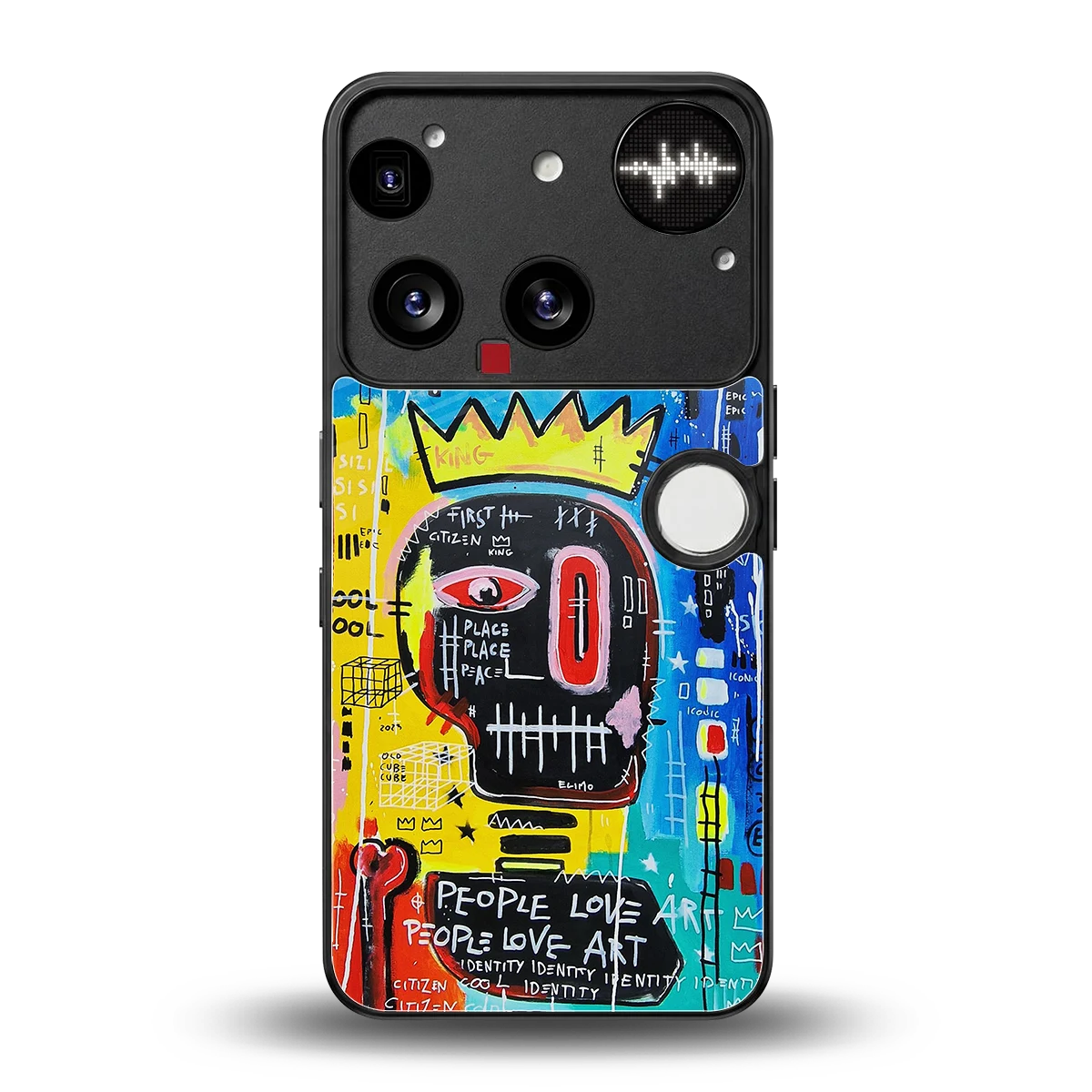 Royal Graffiti back phone cover | glass case for nothing phone 3