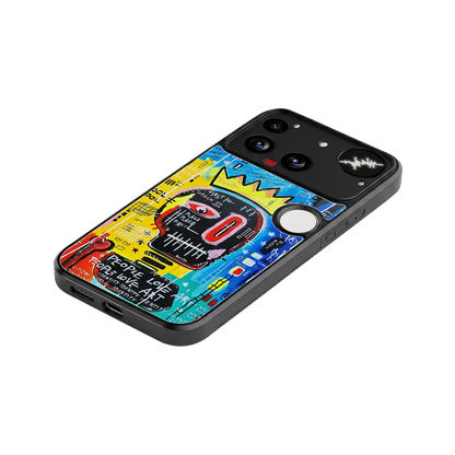 Royal Graffiti stylish phone case for nothing phone 3 | glossy glass and slim fit