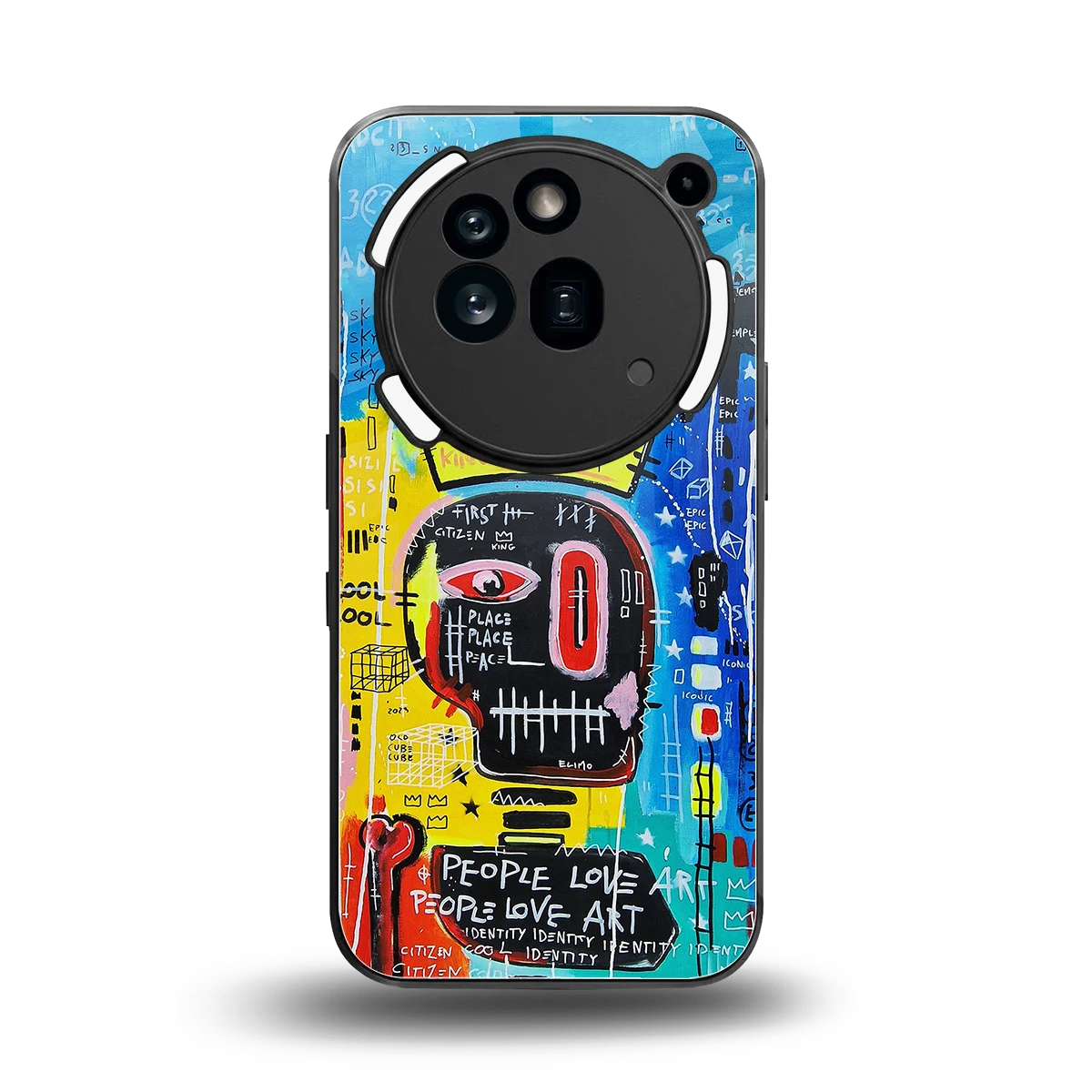 Royal Graffiti back phone cover | glass case for nothing phone 3a pro