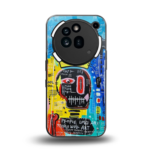 Royal Graffiti back phone cover | glass case for nothing phone 3a pro