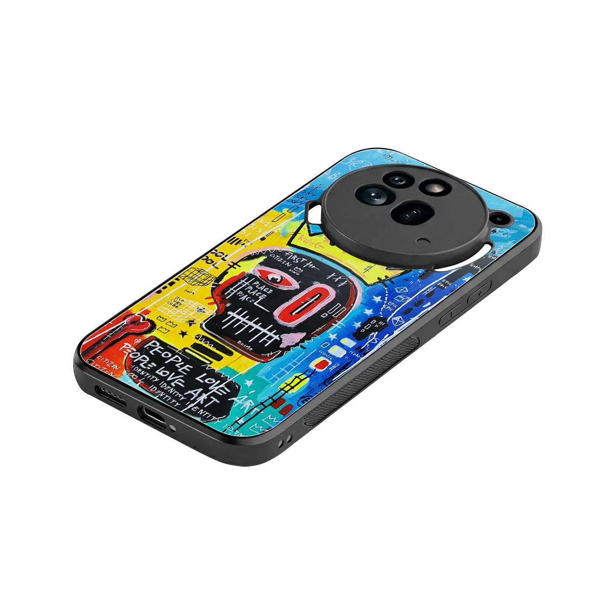 Royal Graffiti stylish phone case for nothing phone 3a pro | glossy glass and slim fit
