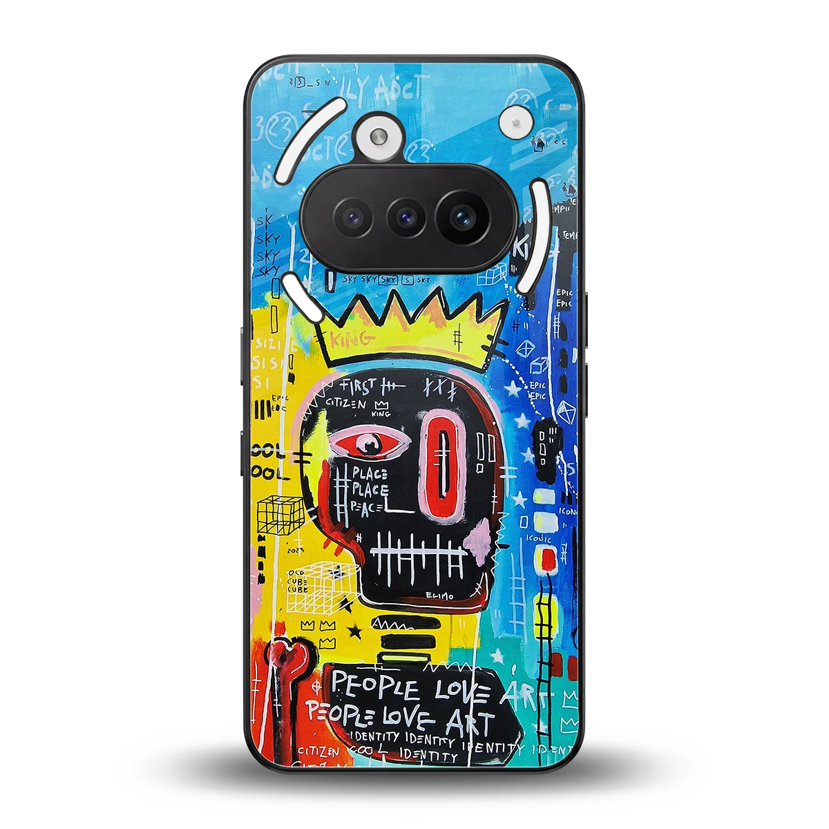 Royal Graffiti back phone cover | glass case for nothing phone 3a