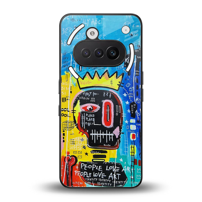 Royal Graffiti back phone cover | glass case for nothing phone 3a