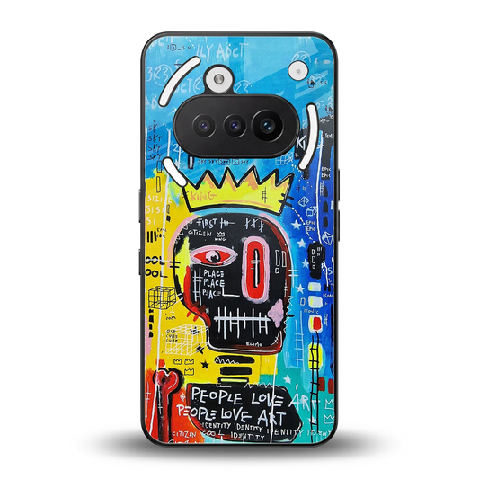 Royal Graffiti back phone cover | glass case for nothing phone 3a