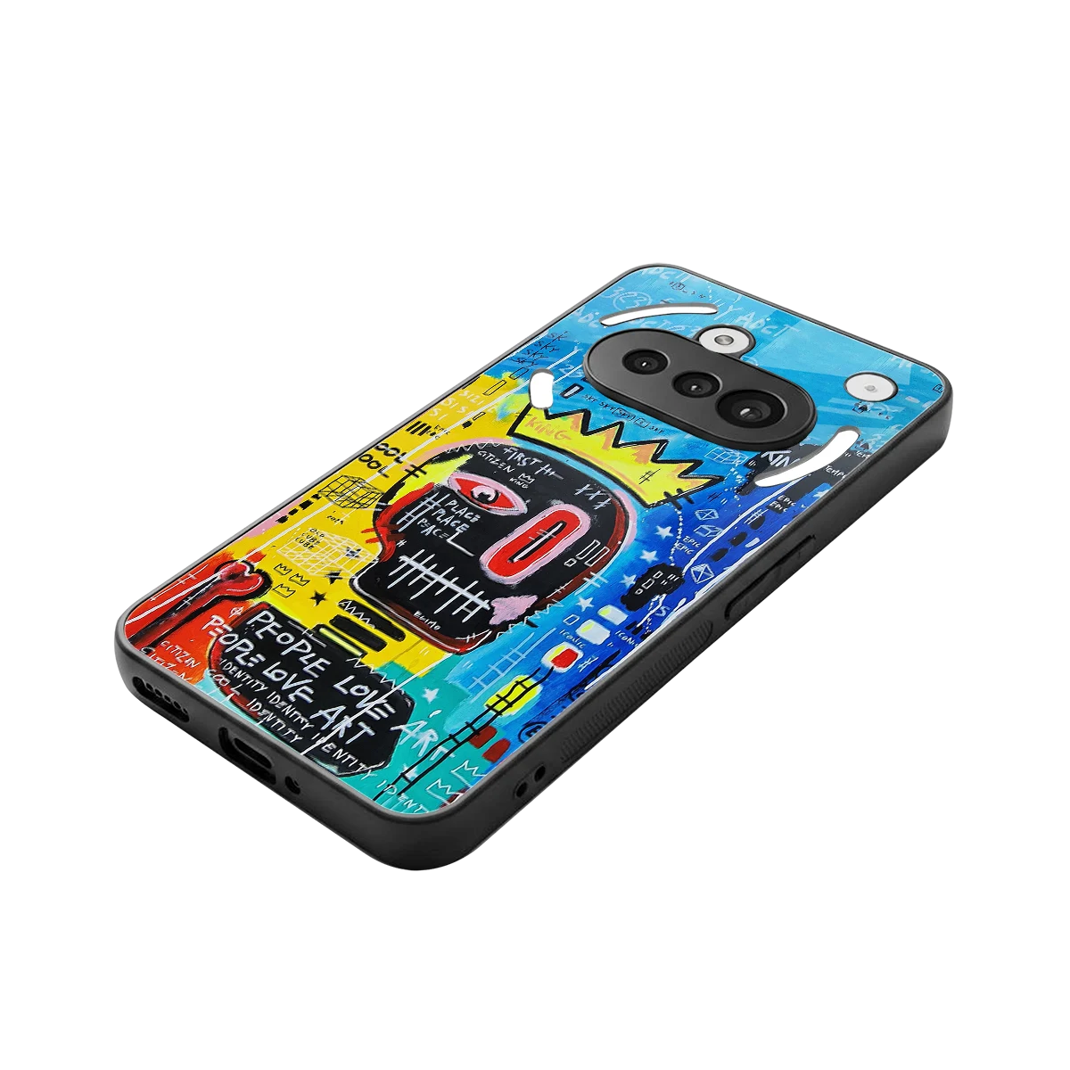 Royal Graffiti stylish phone case for nothing phone 3a | glossy glass and slim fit