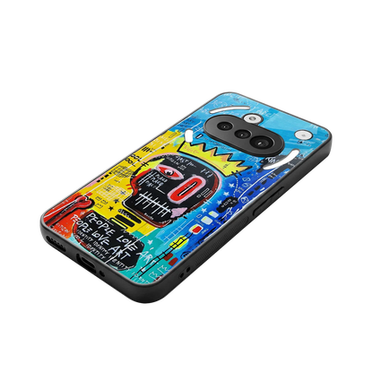 Royal Graffiti stylish phone case for nothing phone 3a | glossy glass and slim fit