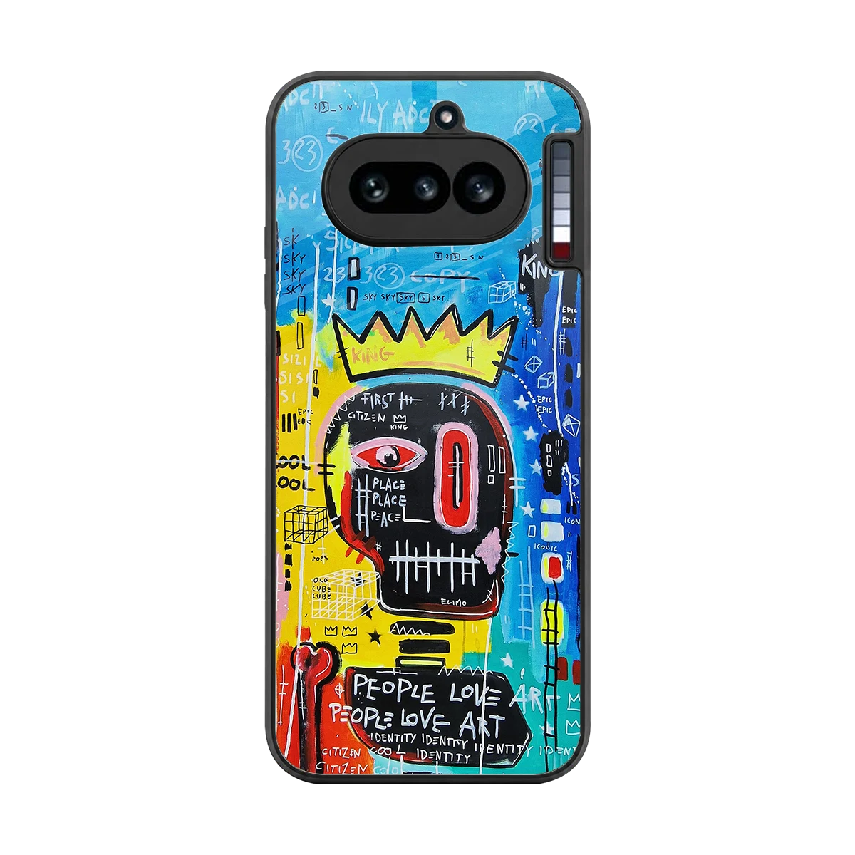 Royal Graffiti back phone cover | glass case for nothing phone 4a