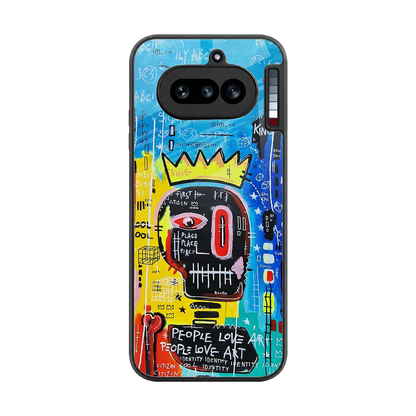 Royal Graffiti back phone cover | glass case for nothing phone 4a
