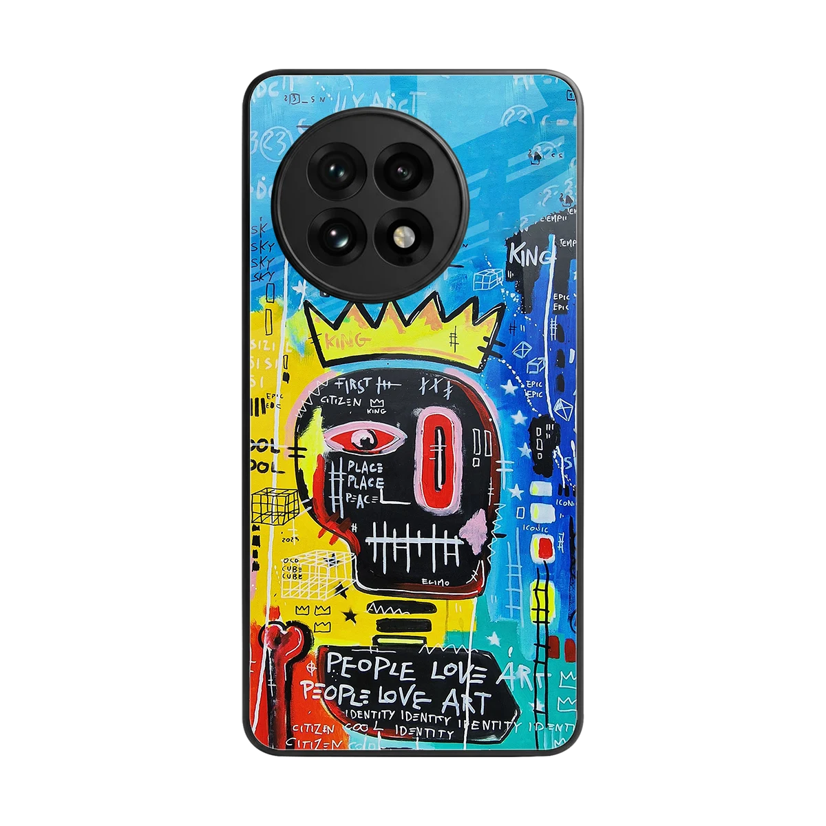Royal Graffiti back phone cover | glass case for oneplus 13r