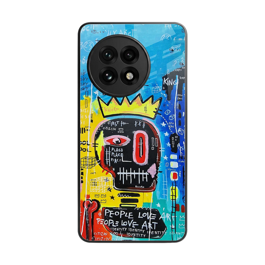 Royal Graffiti back phone cover | glass case for oneplus 13r